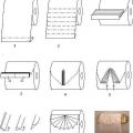 Оригами из туалетной бумаги Гармошка