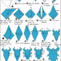 Оригами схема Жук
