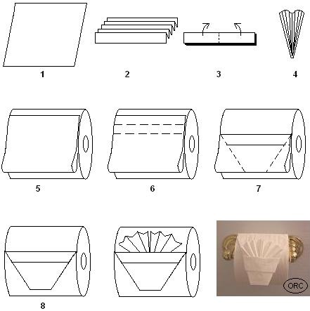 Оригами из туалетной бумаги Корзинка