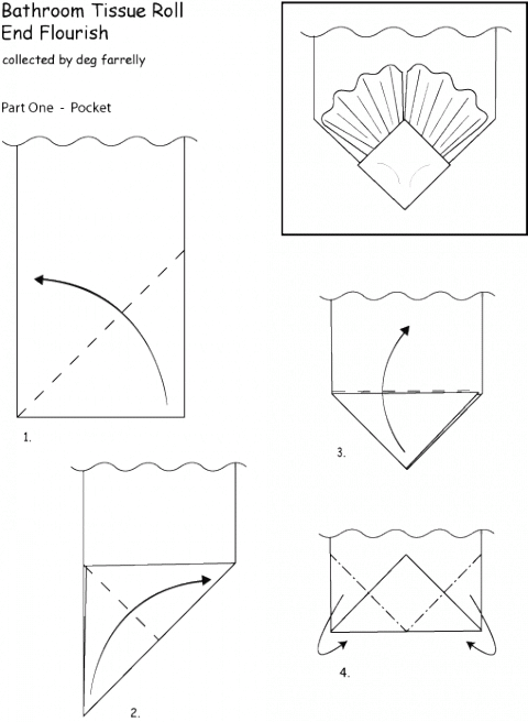 Оригами из туалетной бумаги Веер (часть1)