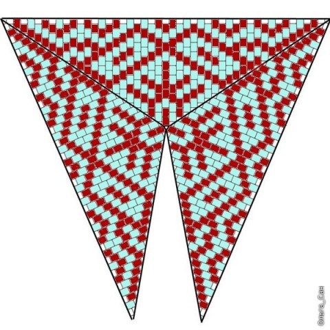 Треугольник из бисера 4