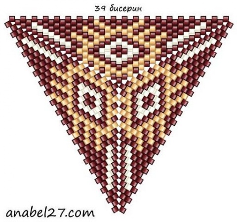 Треугольник из бисера 19
